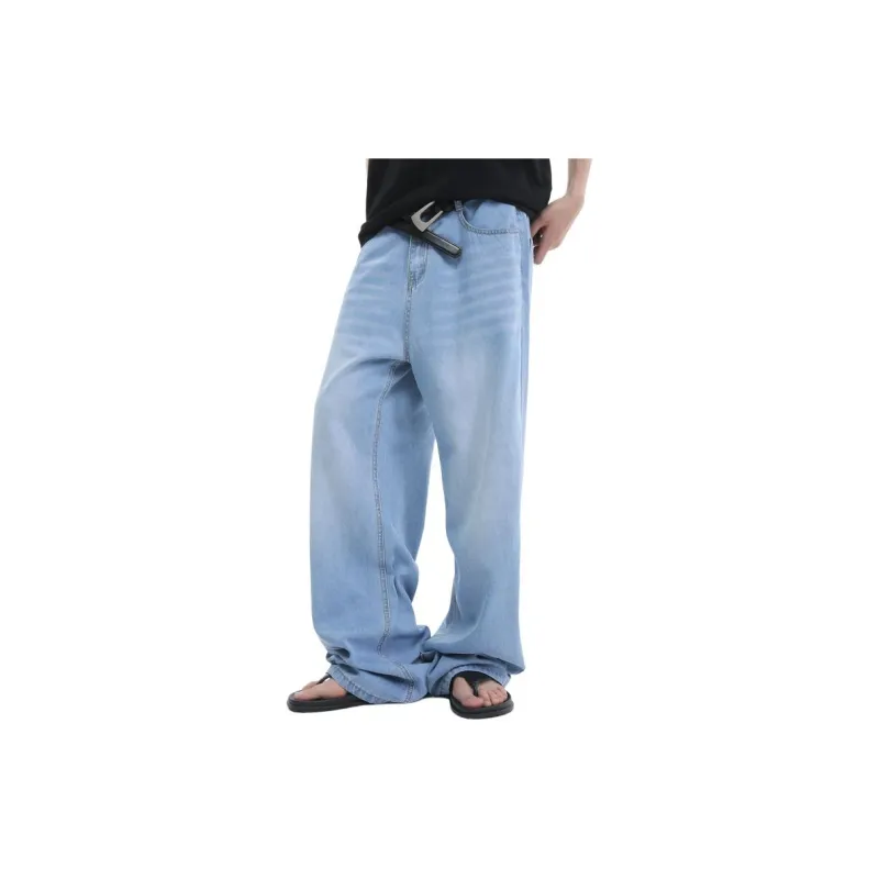 Voguo Relay Straight Fit Jeans Unisex Light Blue-3