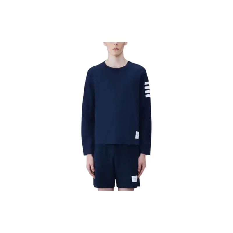 THOM BROWNE 4 Bar Striped Crewneck Sweatshirt-2