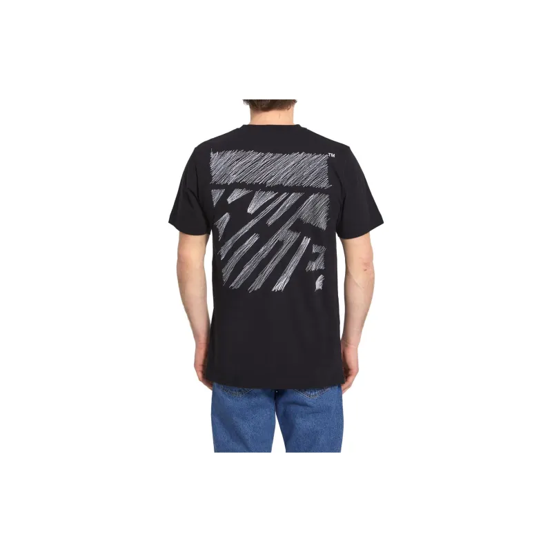 OFF WHITE Scribble Diag S/S Tee-2