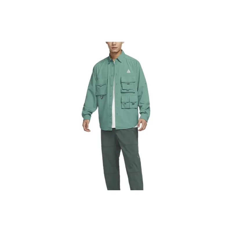 Nike Dry Fit UV'Devestation Trail' Shirt Men's Vintage Green-3