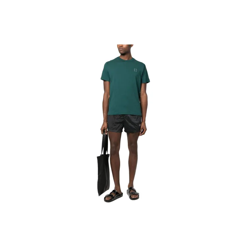 STONE ISLAND Compass patch Cotton T shirt-1