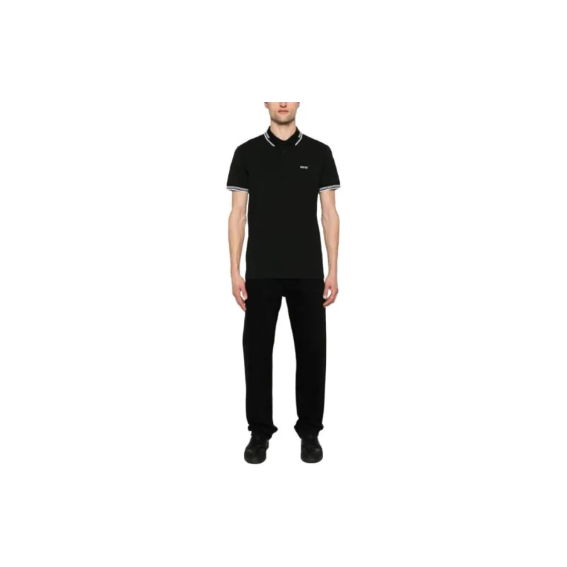 HUGO BOSS Logo print Polo Shirt-1