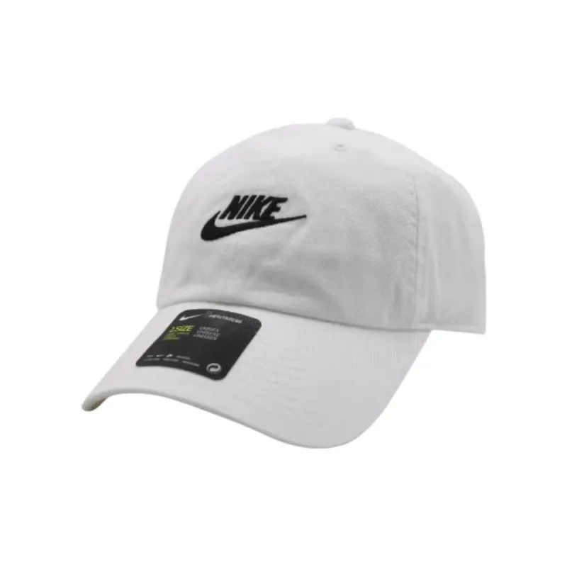 Nike Cotton Baseball Caps Men's White/Pink Orange-0
