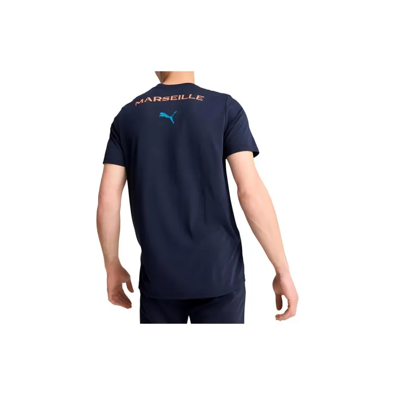 PUMA Olympique De MarseilleDRYCELL SS24 T-Shirt Men's Marine Blue-3
