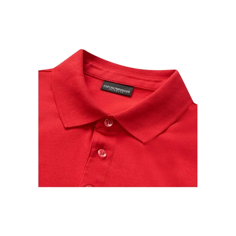 EMPORIO ARMANI SS24 Polo Shirt Men's Red-5