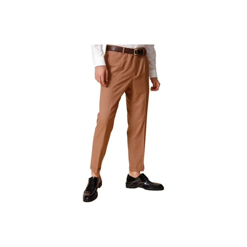RARE Suit Trousers Men Brown-2
