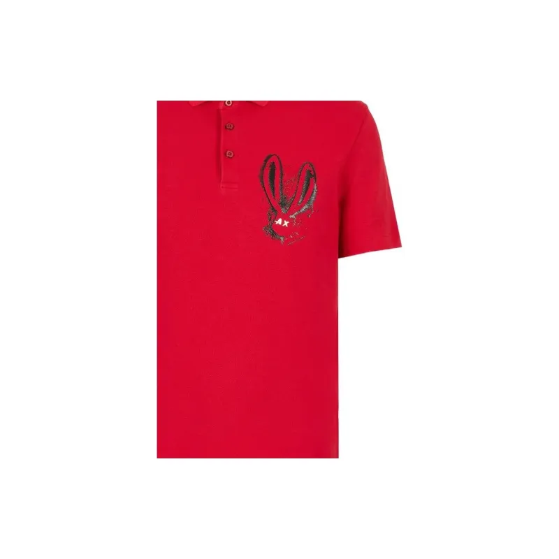 ARMANI EXCHANGE Polo Shirts Men Red-4