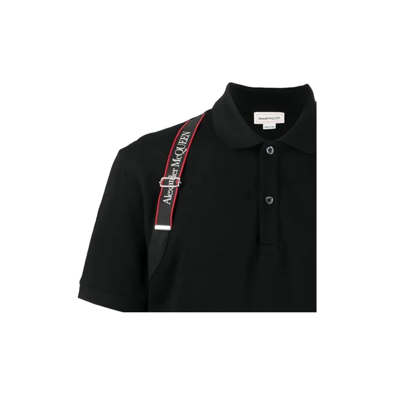 Alexander McQueen SS22 Polo Shirt Men's Black-3