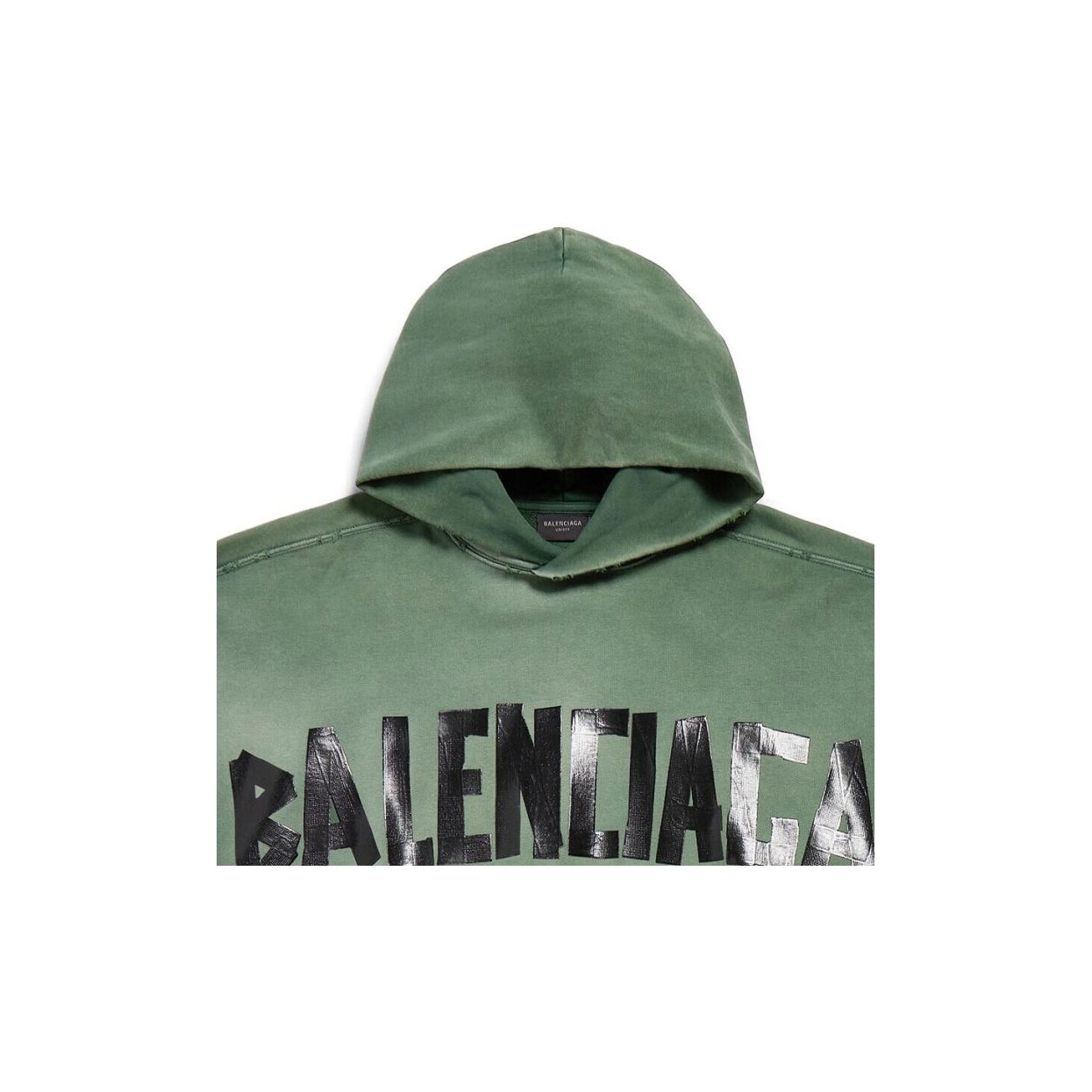 Balenciaga Tape Type Logo Large Fit Hoodie - POIZON