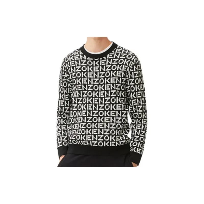 KENZO SS22 Sport Monogram Sweater Black-6