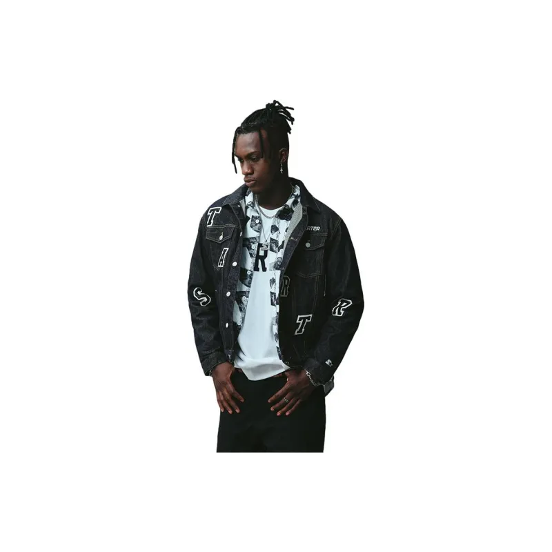 STARTER Jackets Men Denim Blue-1