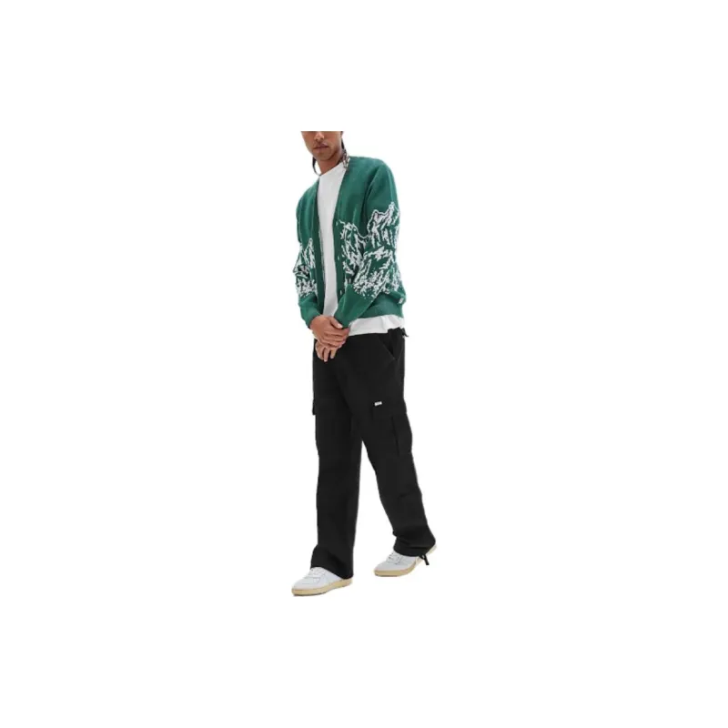 GUESS Originals Mountain Cardigan Knitwear Men's Green-1