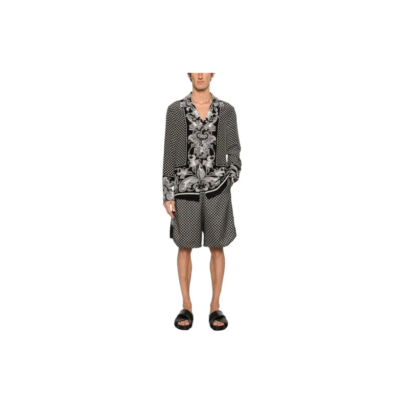 BALMAIN Mini Monogram Shorts-1