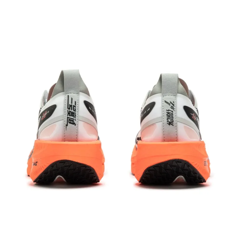 361° Flying Flame 3.5 Cushioning Anti-Slip Wear-Resistant Breathability Low-Top Running Shoes Unisex White Orange-3