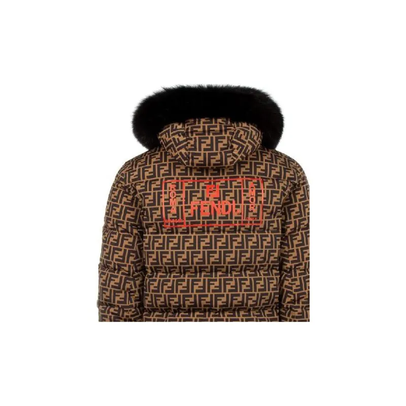 FENDI SS23 Jackets Coats Men's Brown-3