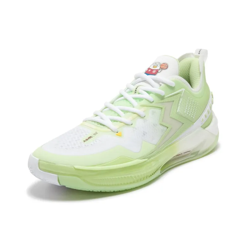 361° BIG3 5.0 Quick PRO Basketball Shoes Men Low Top Jelly Aloe Vera/361 Degrees White-2