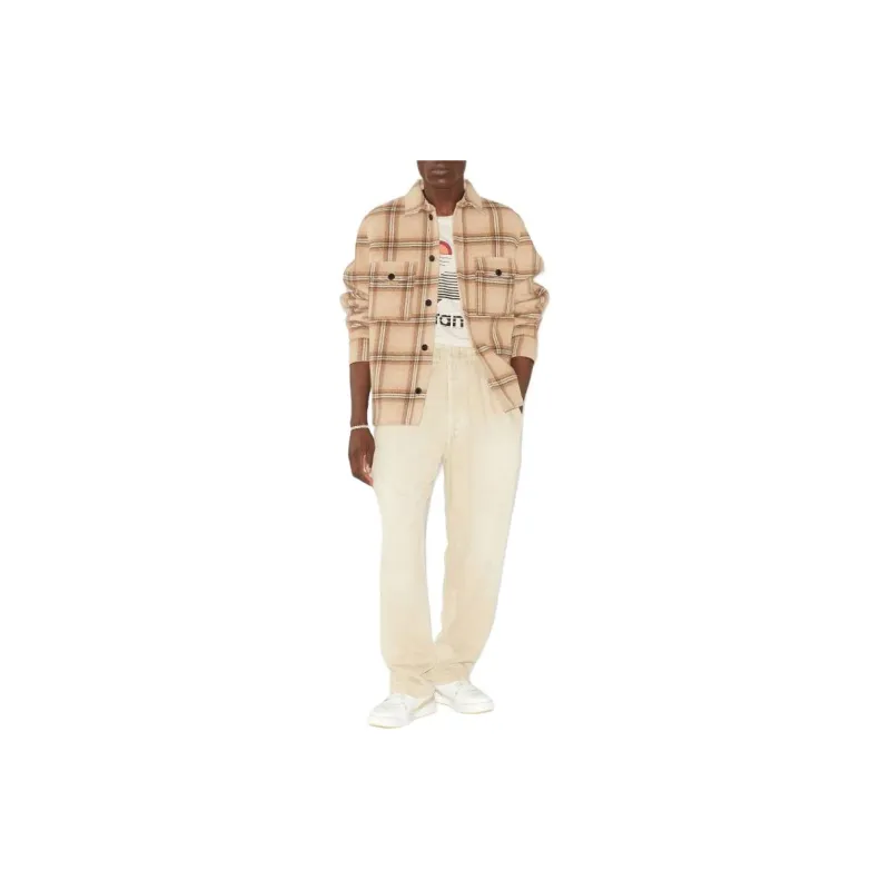 ISABEL MARANT Kervon Checked Straight Hem Jacket-1