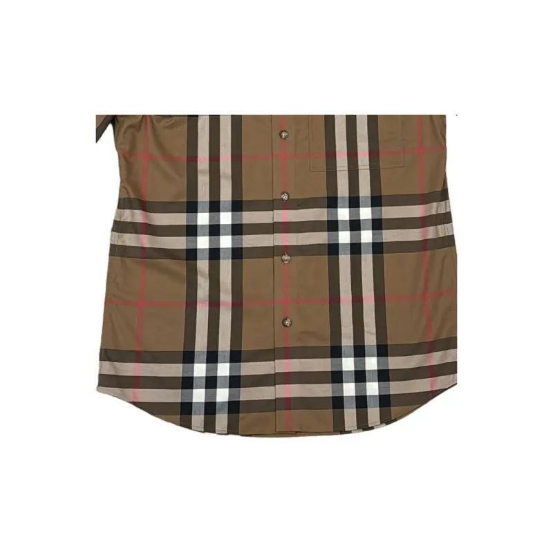 Burberry Shirts Men Brown-6