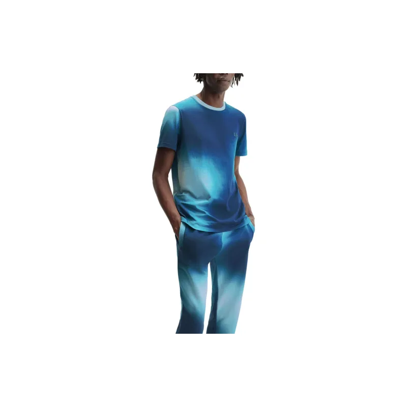 FRED PERRY Tie Dyed Crewneck T Shirt-4