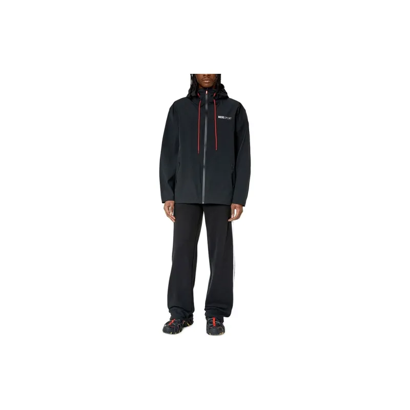 DIESEL Sport Jackets Men Black-4