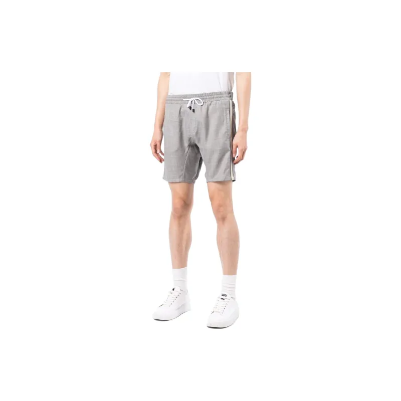 Kiton Drawstring Waist Wool Shorts-3