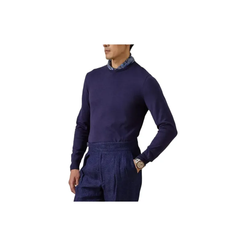 Polo Ralph Lauren Cotton Crewneck Sweater Sweater Men's Purple-3