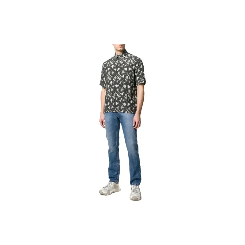 FENDI Shirts Men Green-1