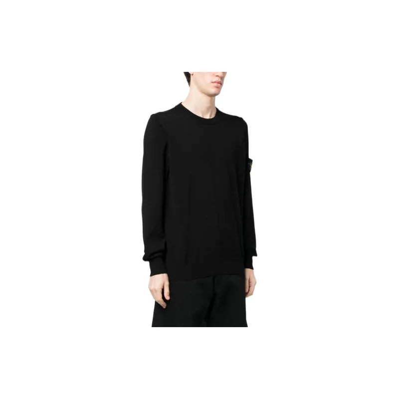 STONE ISLAND Compass Patch Crewneck Jumper-3
