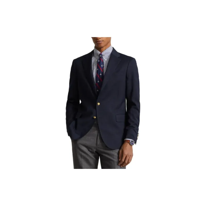 Polo Ralph Lauren Woven Blazer Jackets & Coats Men's Marine Blue-3