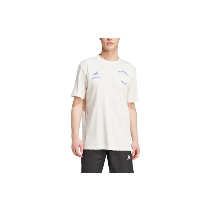 Adidas LES MILLS For A Fitter Planet T Shirt Men's Chalk White-1