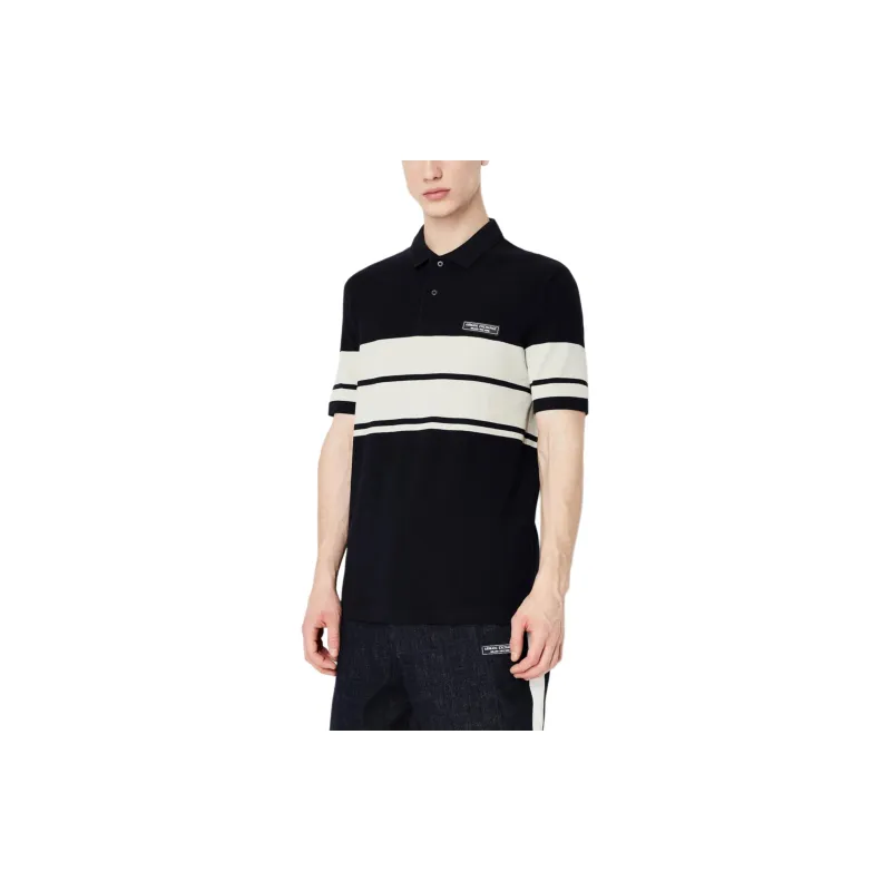 ARMANI EXCHANGEAE Polo Shirt Men's Navy Blue-3
