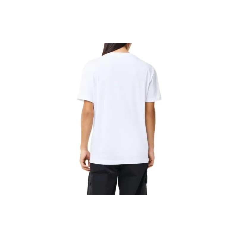 LACOSTE Logo patch V neck T shirt-2
