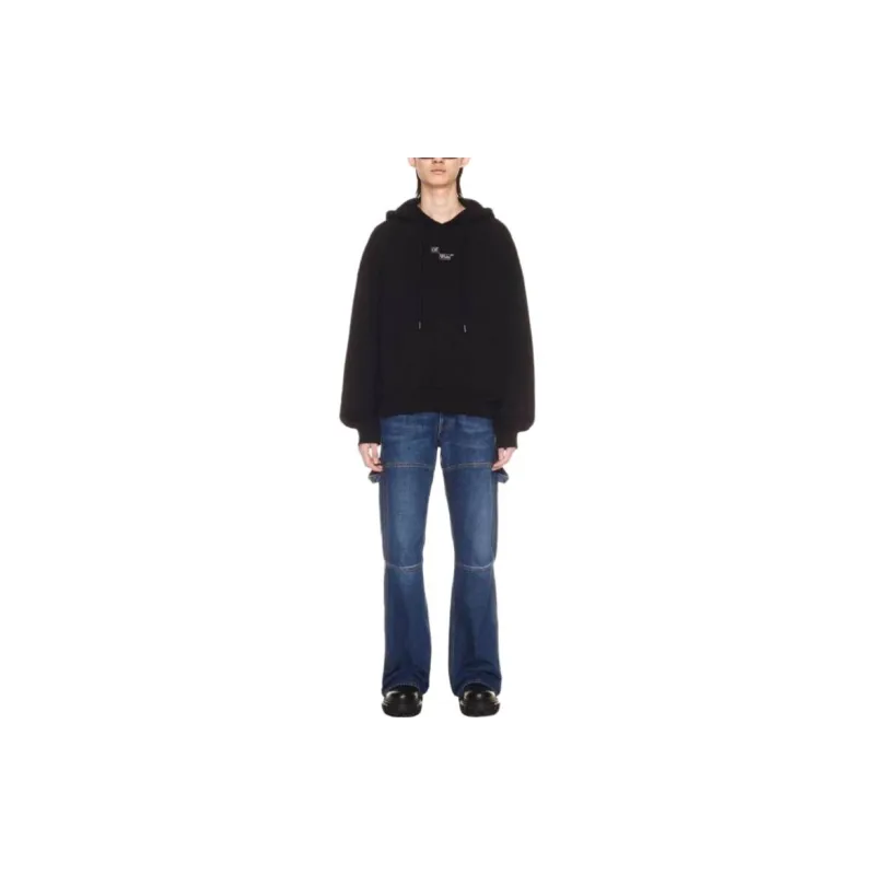 OFF WHITE Flared Carpenter Jeans-1