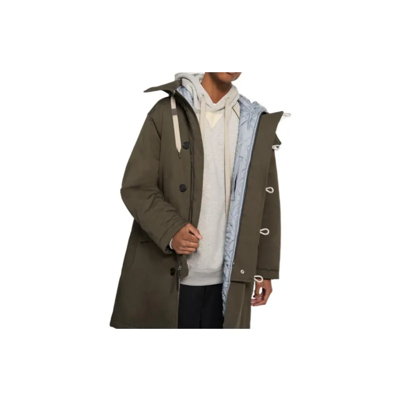 THEORY Coats Men Army Green-3