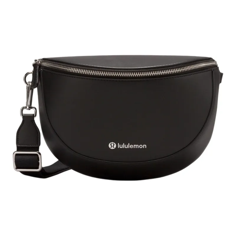 Lululemon Artificial Leather Shoulder Bag, Crossbody Bag Regular Women's Black-0