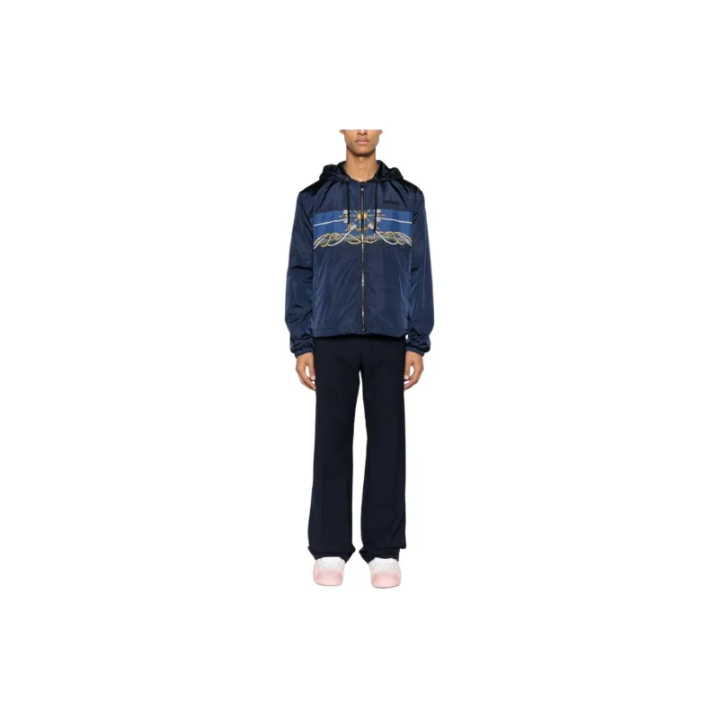 VERSACE Zip Up Drawstring Jacket-1