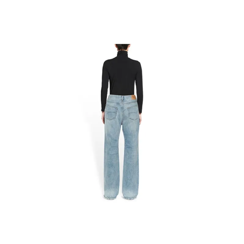 Balenciaga Flared Jeans Unisex Blue-2