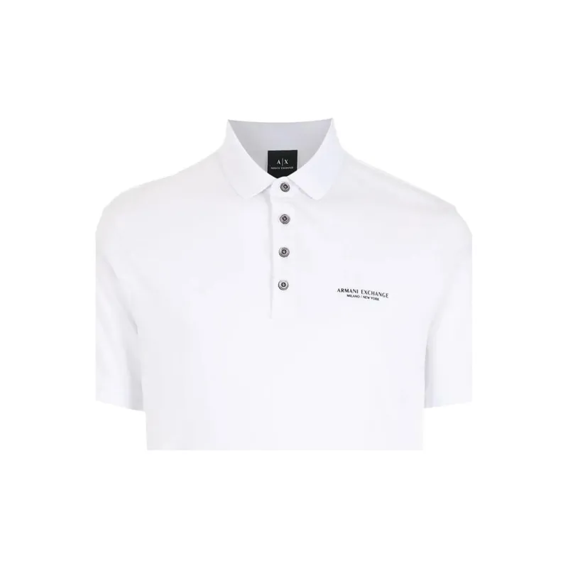 ARMANI EXCHANGE Logo print Polo Shirt-4