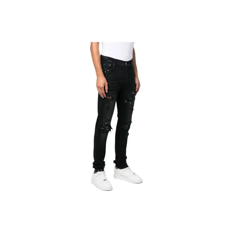 AMIRI Mx1 Distressed Ripped Skinny Jeans-2