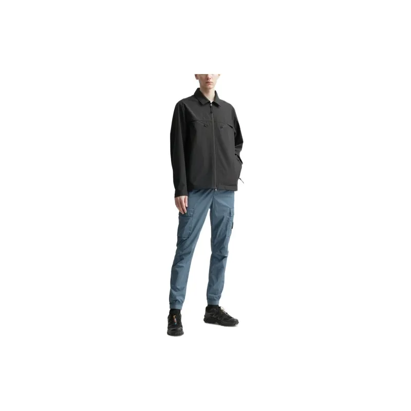 STONE ISLAND LIGHT SOFT SHELL R SERIES SOFT SHELL Jackets Coats Men's Black-4