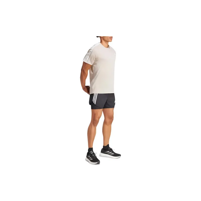 Adidas Free Shipping With AdiClub Own The Run 3-Stripes Tee-3