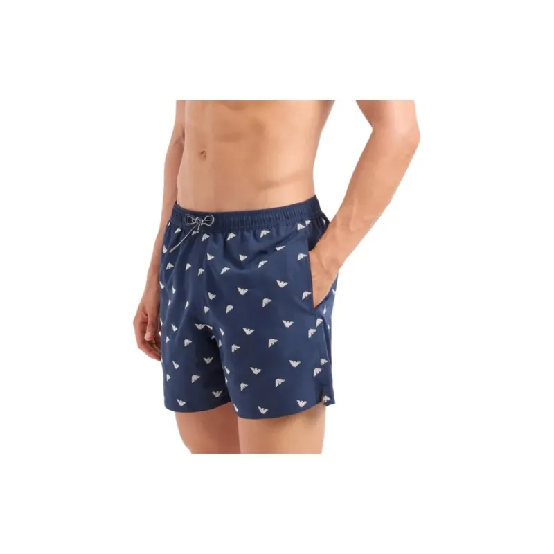 EMPORIO ARMANI Logo embroidered Swim Shorts-1