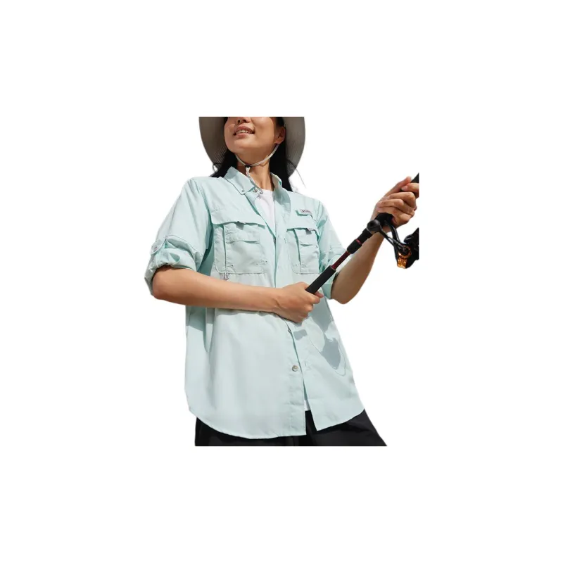 Columbia PFG Shirt Unisex Light Blue-2