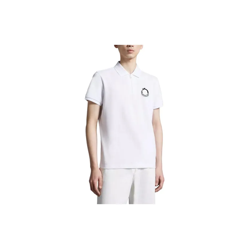 Moncler Polo Shirts Men White-3