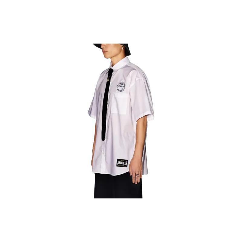 AMBUSH Logo Embroidered Short Sleeved Shirt-3