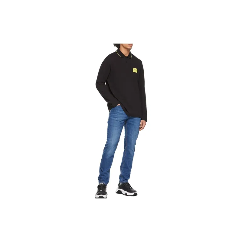 VERSACE JEANS COUTURE Polo Shirts Men Black-2