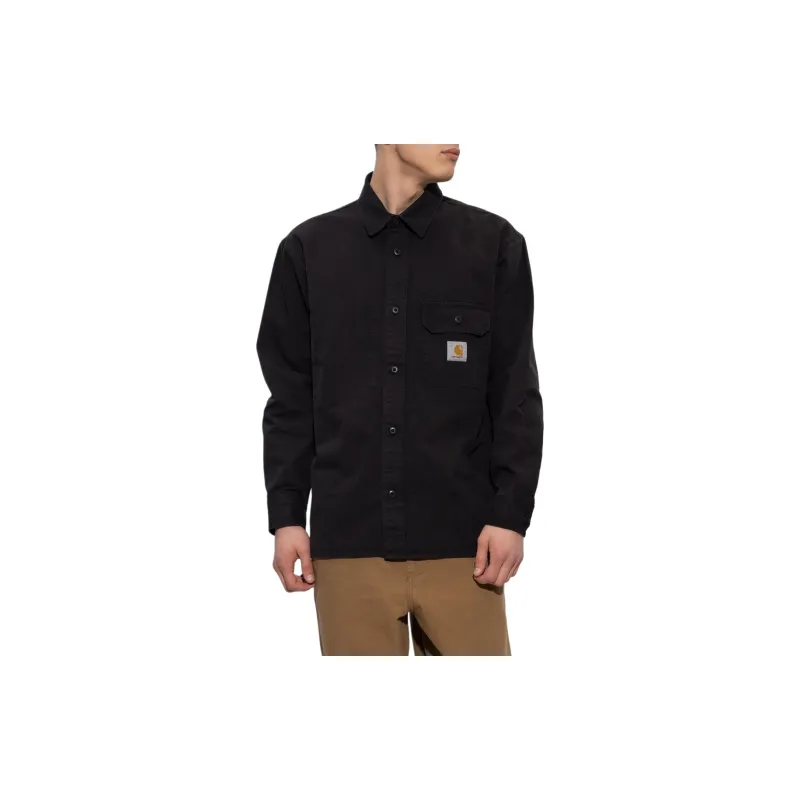 Carhartt WIP Logo patch Cotton Shirt-2