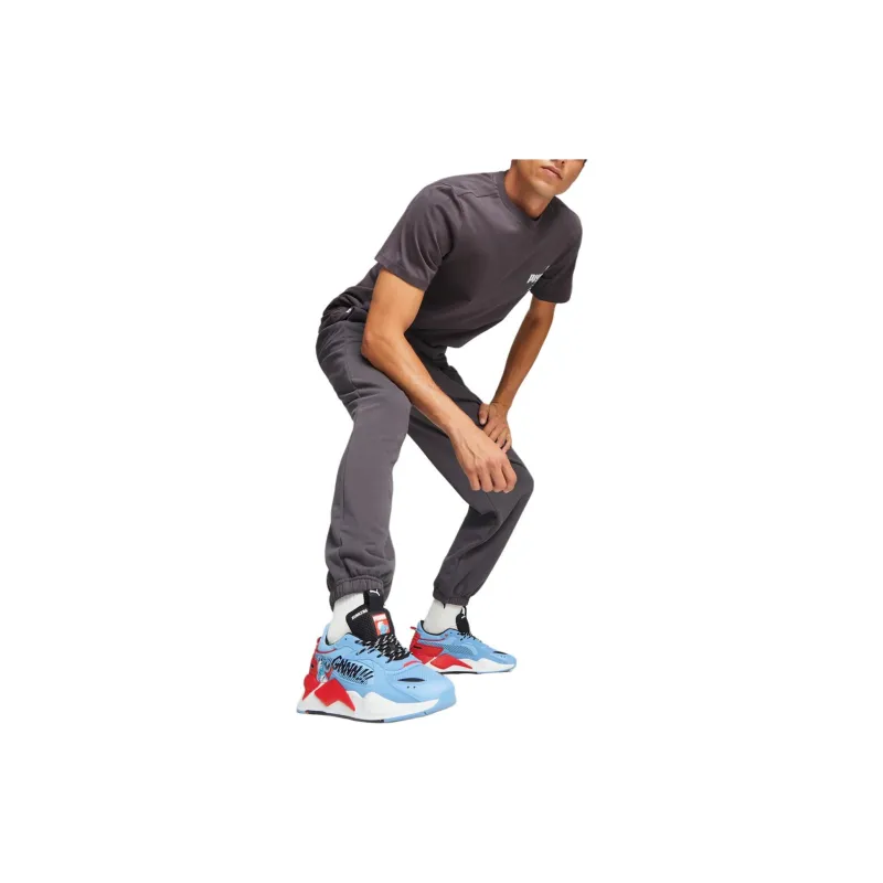 PUMA X THE SMURFS Knitted Sweatpants Men Charcoal Black-2