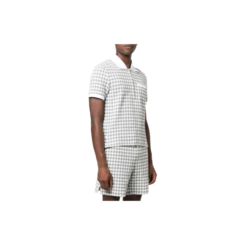 THOM BROWNE Polo Shirts Men Medium Gray-2