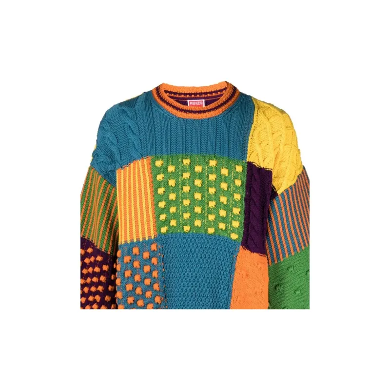 KENZO Paris Psychedelic Cable Jumper-5